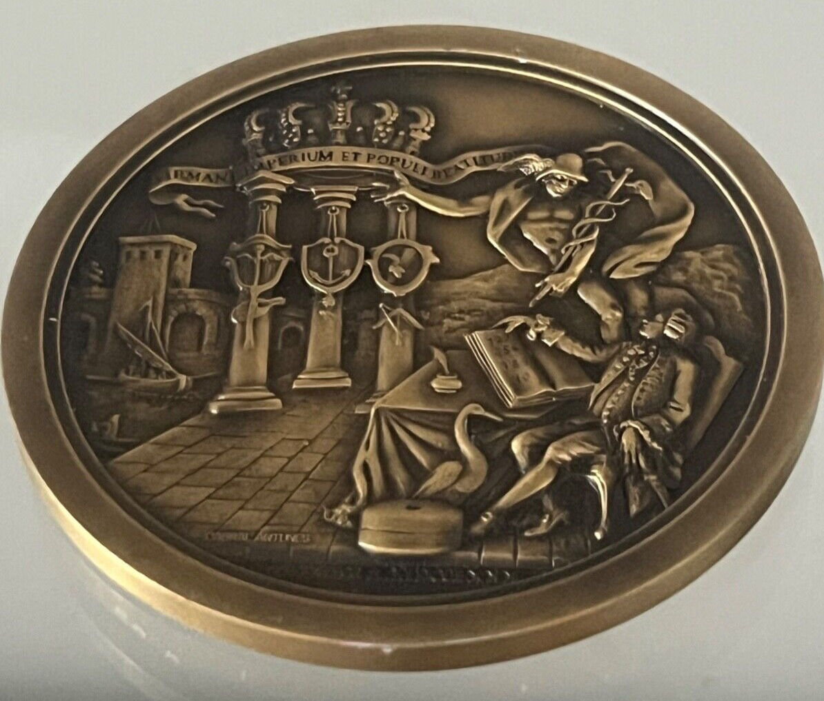 Medal Police Peru' Camara Municipal Bridge De Lima 1780 Medallion Antunes
