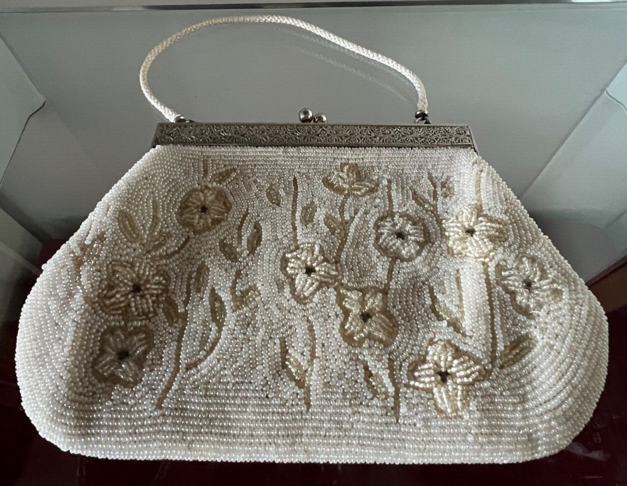 Sac Eagle Brand Métal Et Perles Authentique Fabriquées Mano Interne Soie Déco