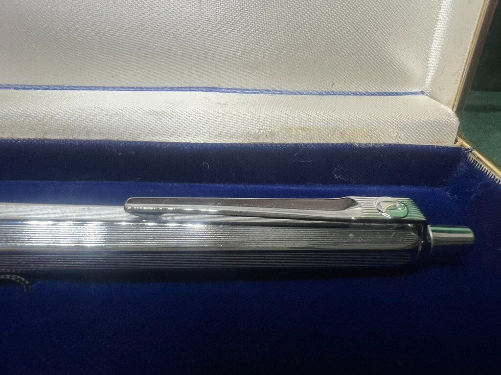 🔴 BALLOGRAF EPOCA Kugelschreiber aus Chrom mit Druckknopf 10 