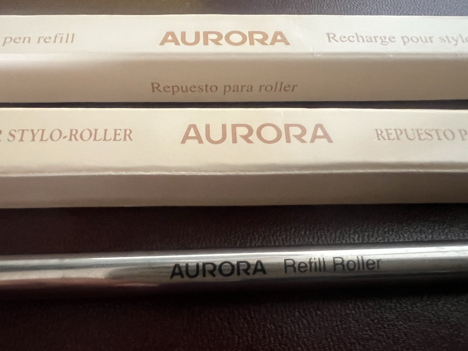 Waterman Recharge Stylo-Plume Roller Encre Bleu F Fine Recharge 2 Stück 