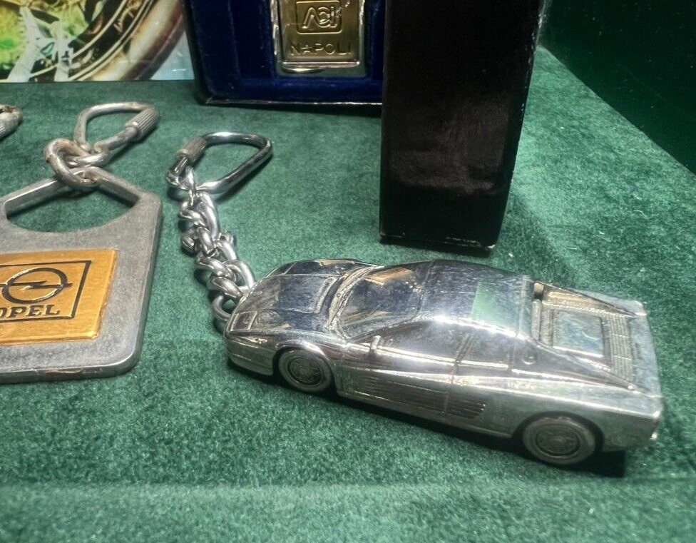 🔴 Portachiavi FERRARI ALFA ROMEO OPEL MICHELIN CITROEN ACI lotto 8 pz vintage