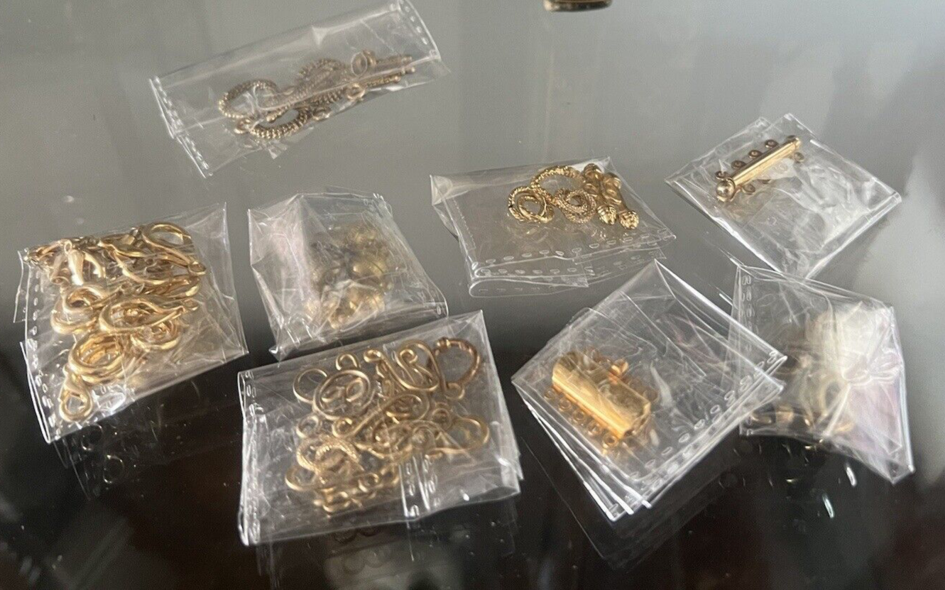 🔴 Chiusure collana moschettoni FERMAGLI lotto 71 pezzi anche vintage