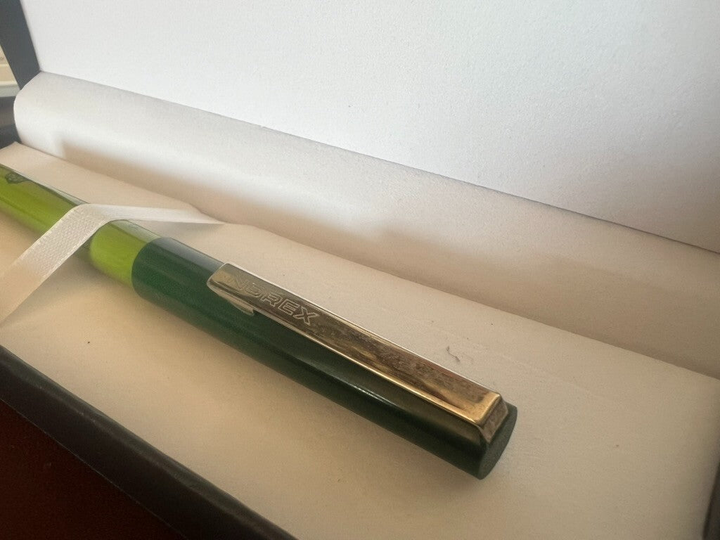 🔴 NOREX penna stilografica Bonnie Bonnets verde a cartuccia vintage