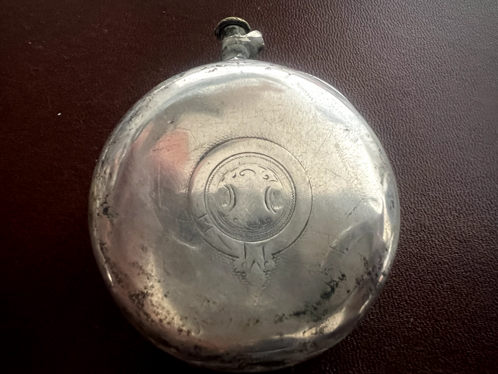 🔴 Orologio tasca ARGENTO 800 uomo da revisionare parti vintage Moeris N 16