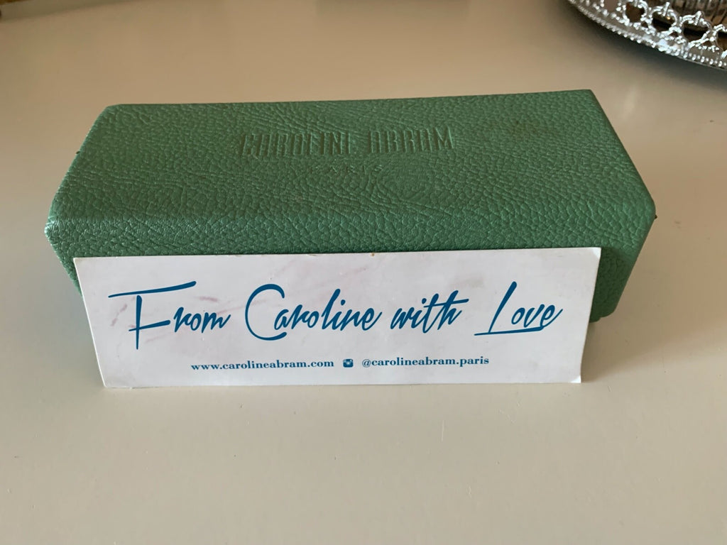 🔴 Custodia occhiali CAROLINE WITH LOVE francesi fodero vintage