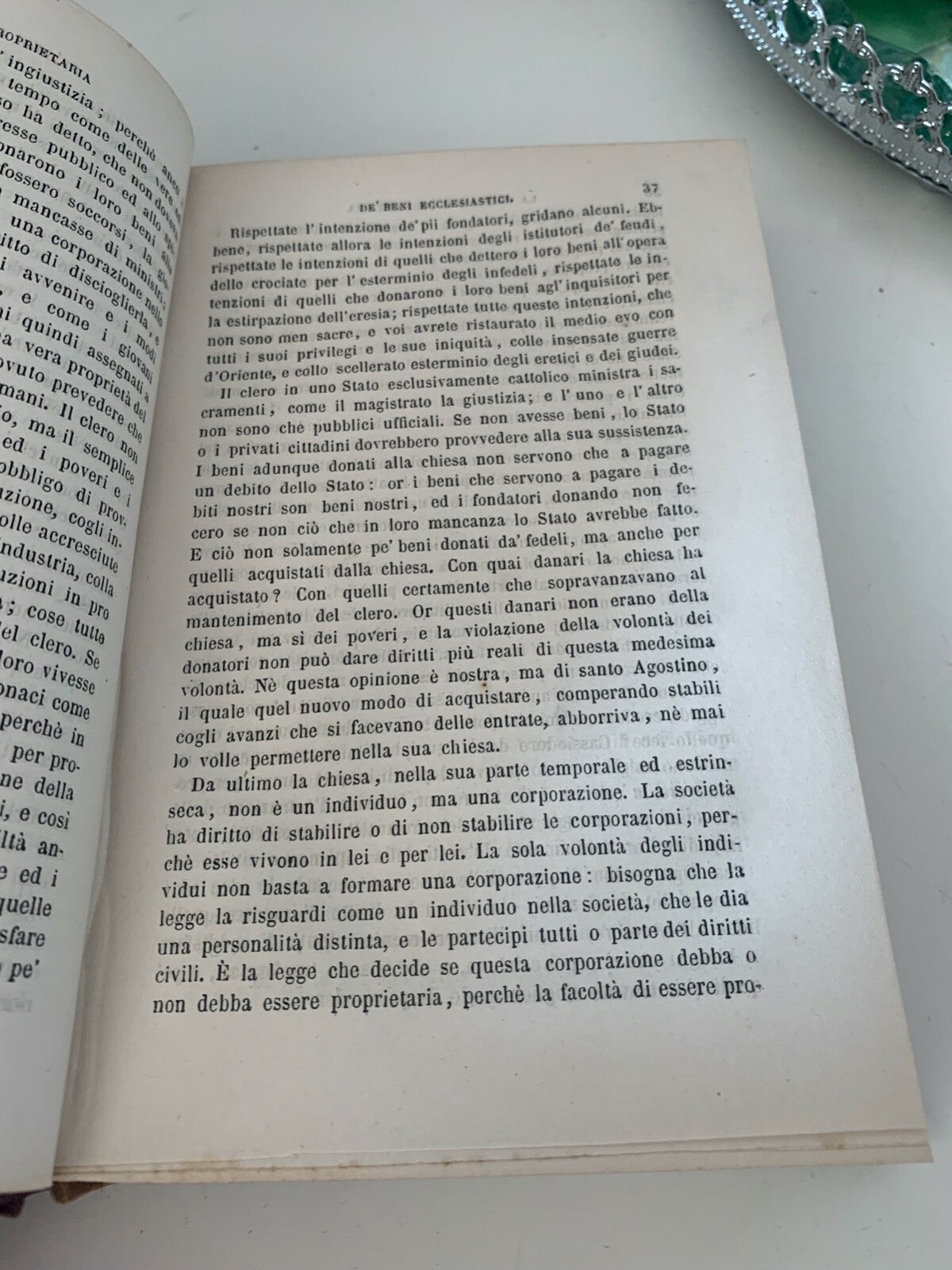 🔴 Book POLITICAL WRITINGS by Giuseppe La Farina Volume 2 old 1870 
