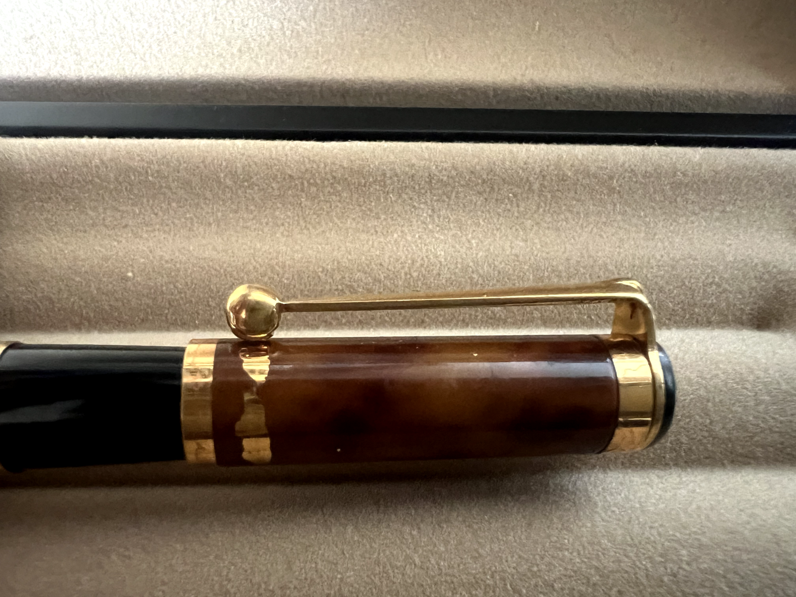 🔴 WATERMAN penna sfera lacca marmorizzata scrive vintage