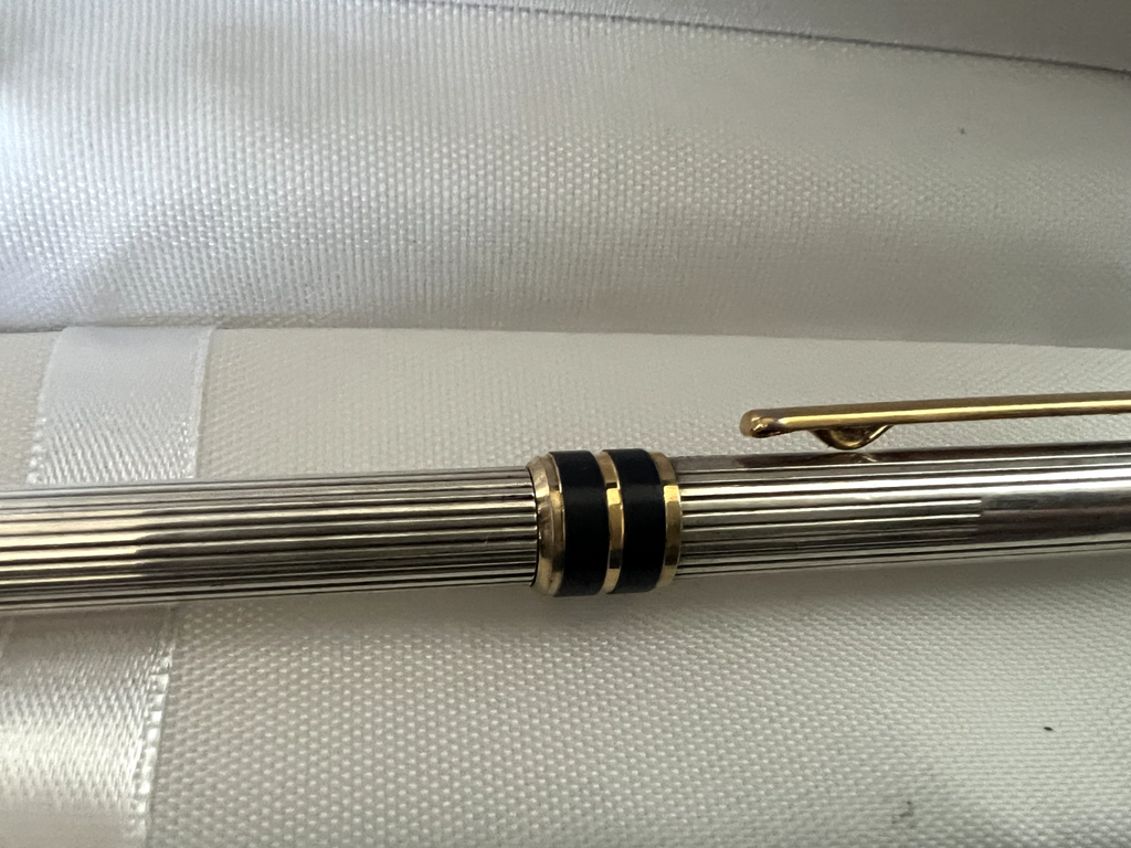 Aurora Stylo-Plume Sphère Marco Polo Argent 925 Massif Vernis Bleu 1