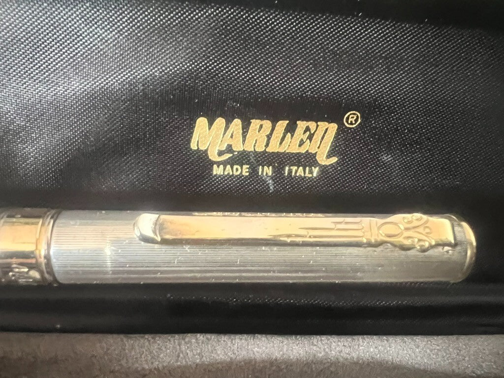 Marlen Stylo-Plume Stylo à Plume Argent Massif 925 Et Plaqué Or Stylo Plume 7