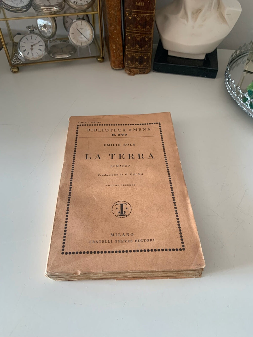 Livres Romans la Terre Emilio Zola Treves Editore Époque 1929
