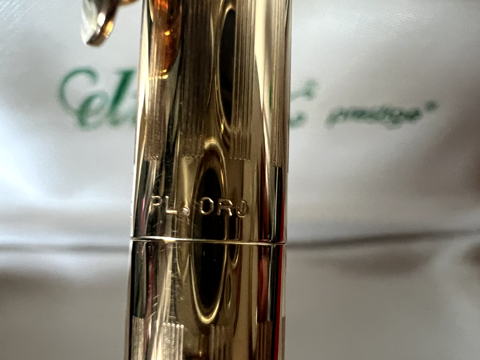 Elmitex Stylo-Plume Sphère By Montegrappa Plaqué Or Avec Boîte Vintage