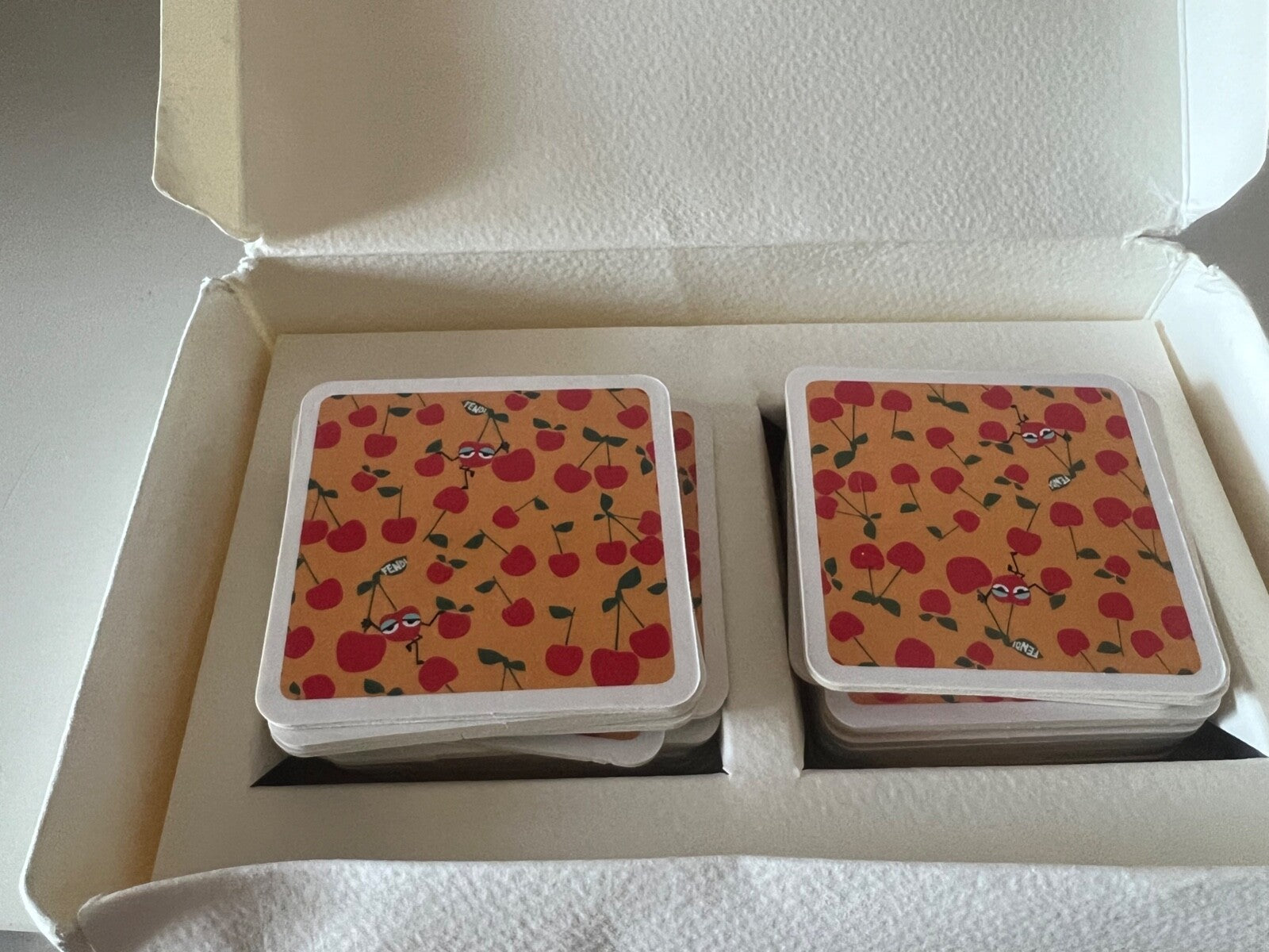 🔴 FENDI KIDS gioco carte per bambini delle coppie logo con box RARO VINTAGE