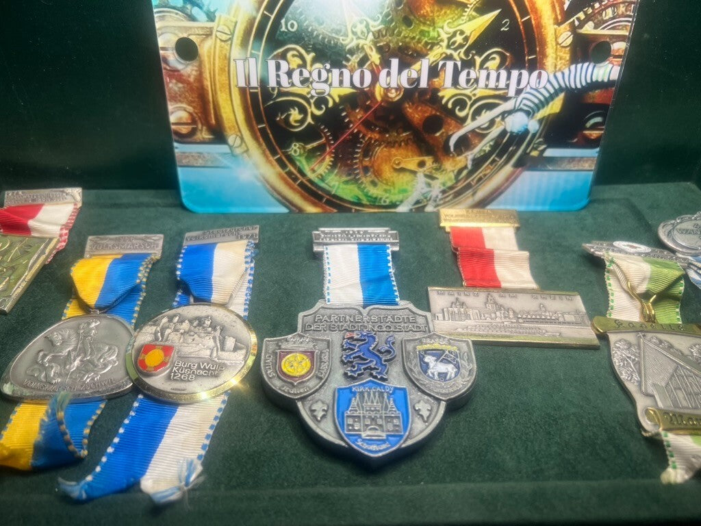 🔴 Medaglie MILITARI al merito metallo nastri vintage LOTTO n.13