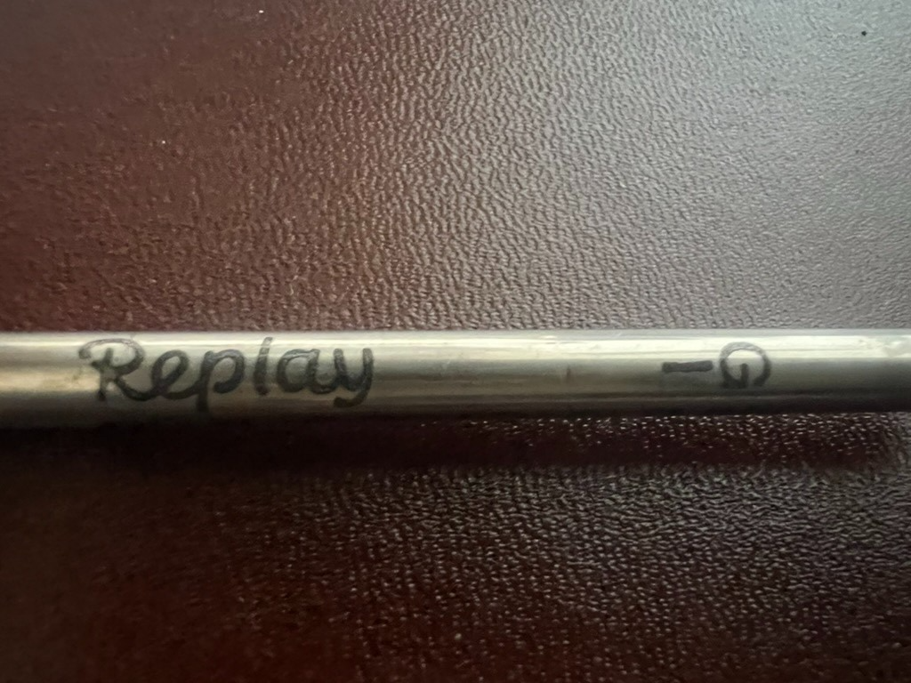 🔴 PAPERMATE refill penna Replay NERO con gommino ricambio ricarica