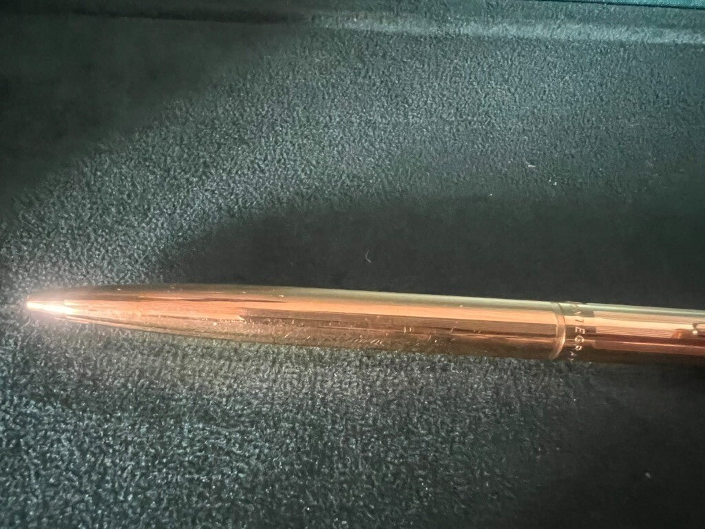 🔴 MONTEGRAPPA penna sfera placcata oro pulsante a scatto scrive