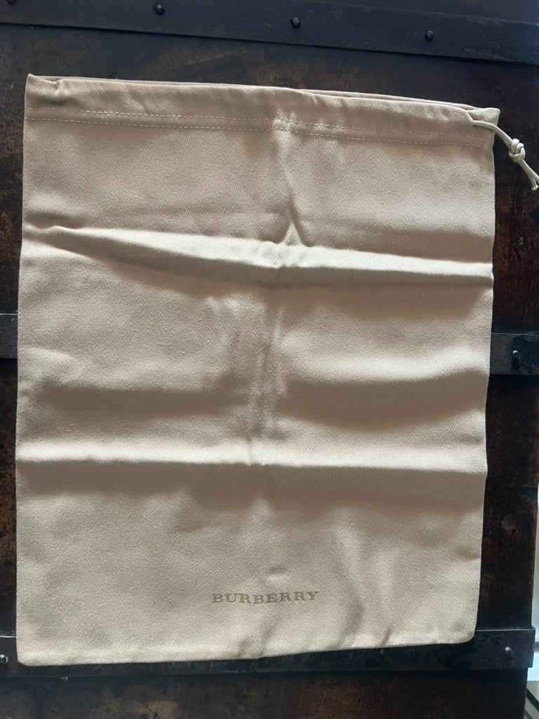 🔴 BURBERRY sacca antipolvere borsa o scarpe interno felpato con lacci
