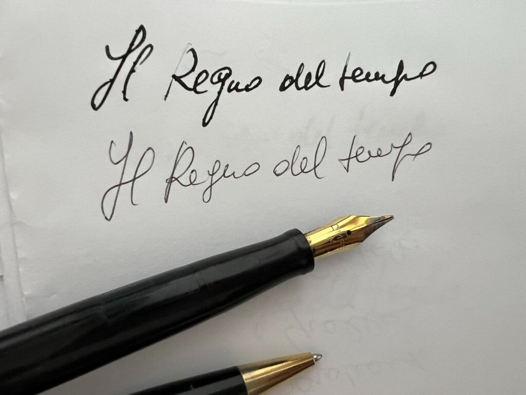 🔴 OMAS EXTRA Füllfederhalter/Kugelschreiber, schwarz, Vintage, Schreibtisch G 