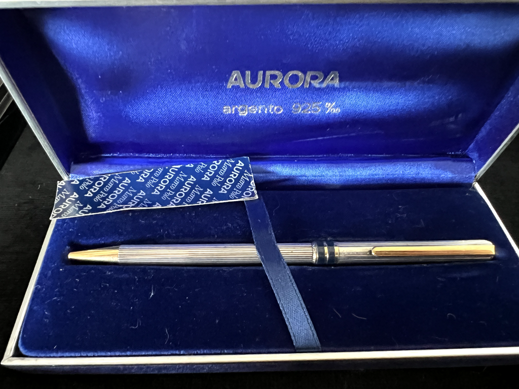 Aurora Pen Sphere Marco Polo Silver 925 Solid Kontron Varnish Marking 8