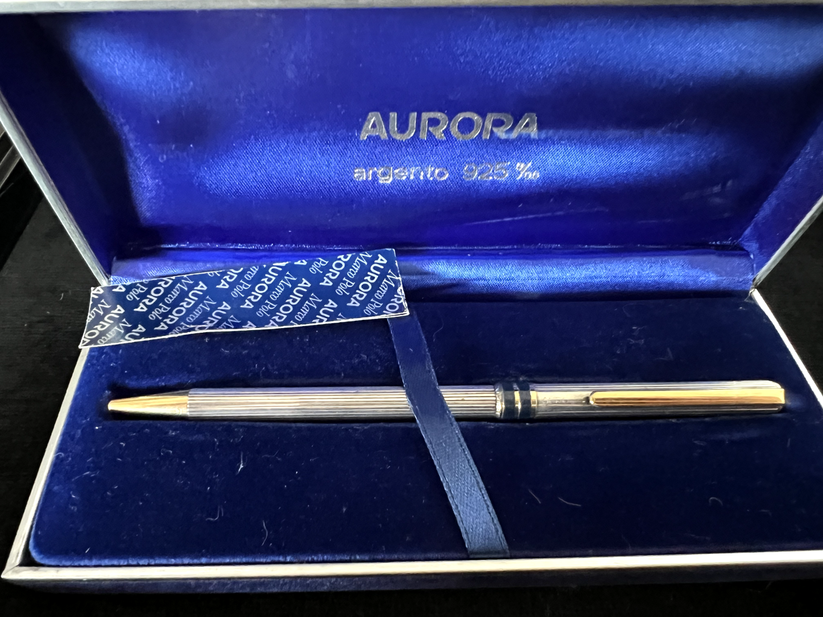 Aurora Pen Sphere Marco Polo Silver 925 Solid Kontron Varnish Marking 8