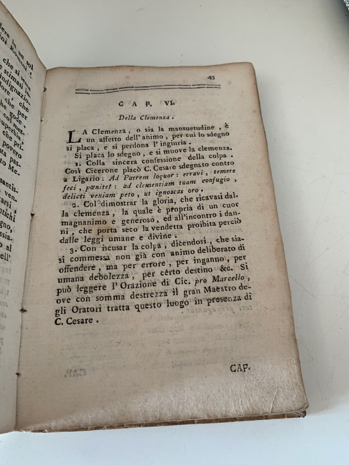 🔴 Book PRECEPTS OF RHETORIC AND POETRY by Abbot Antonio Adami old 1796 