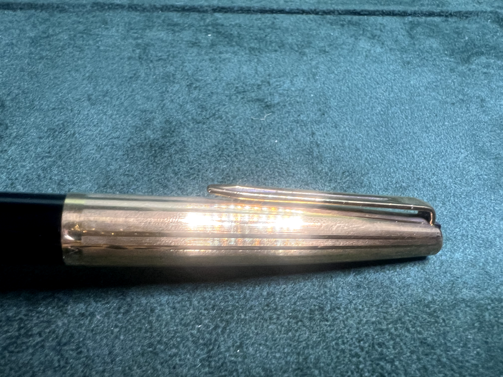 🔴 AURORA penna stilografica 98 cappuccio a righe pennino ORO M vintage A