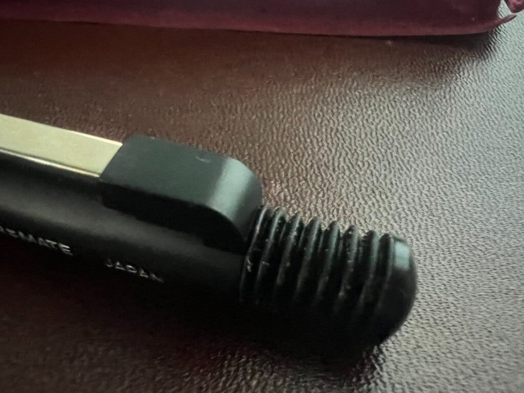 🔴 PAPERMATE penna sfera 90° DYNAGRIP nera Giappone con astuccio vintage