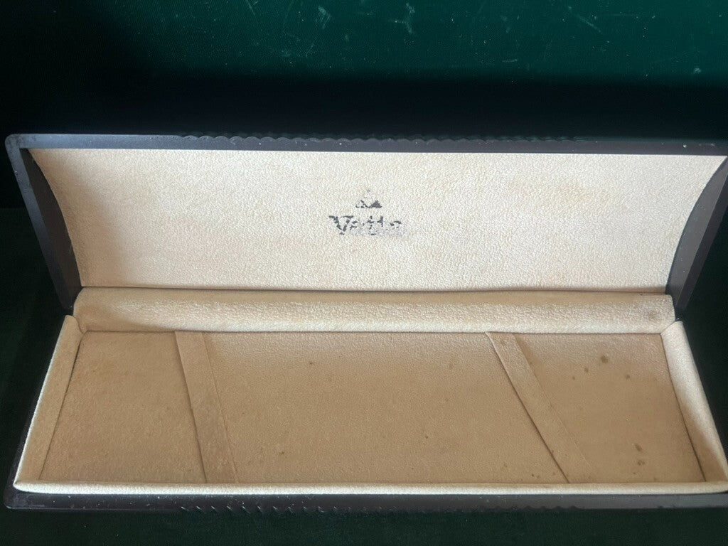 🔴 VETTA box scatola orologio uomo rigida marrone vintage