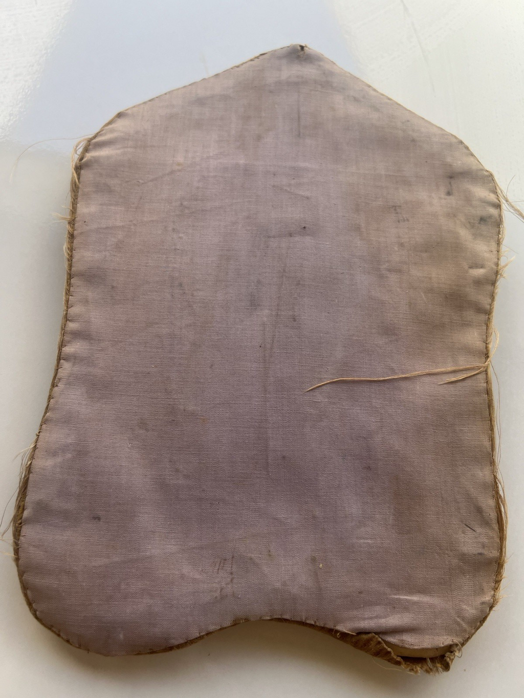 🔴 Porta spazzola da parete tessuto damascato ricamo floreale vintage 1950