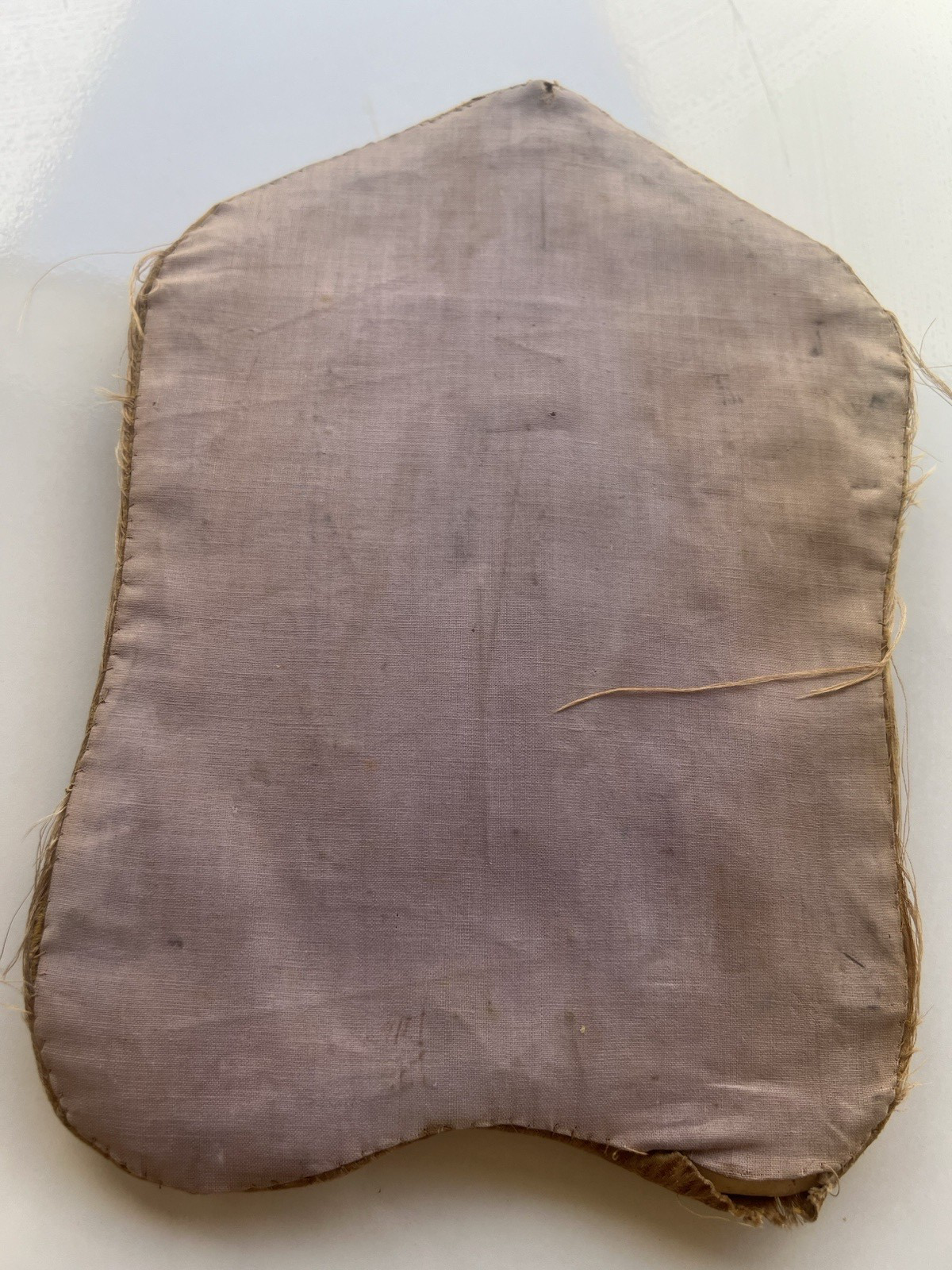 🔴 Porta spazzola da parete tessuto damascato ricamo floreale vintage 1950