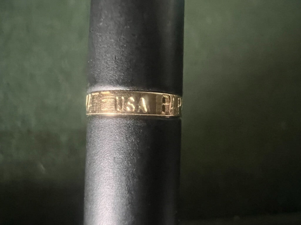 🔴 PAPERMATE mechanical pencil, lacquer, gold profiles, vintage instructions 