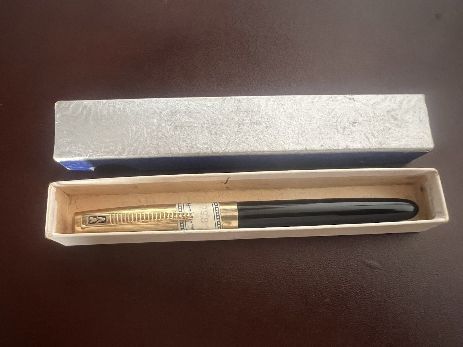 🔴 MEILOR penna stilografica pennino ORO 14KT Soennecken eG vintage '45 NOS