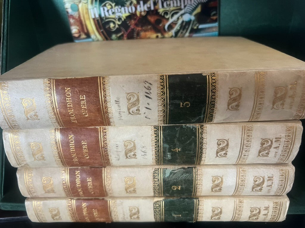 Livres Traité Del Domaine De Propriété'Proudhon Italien Anciens 1844