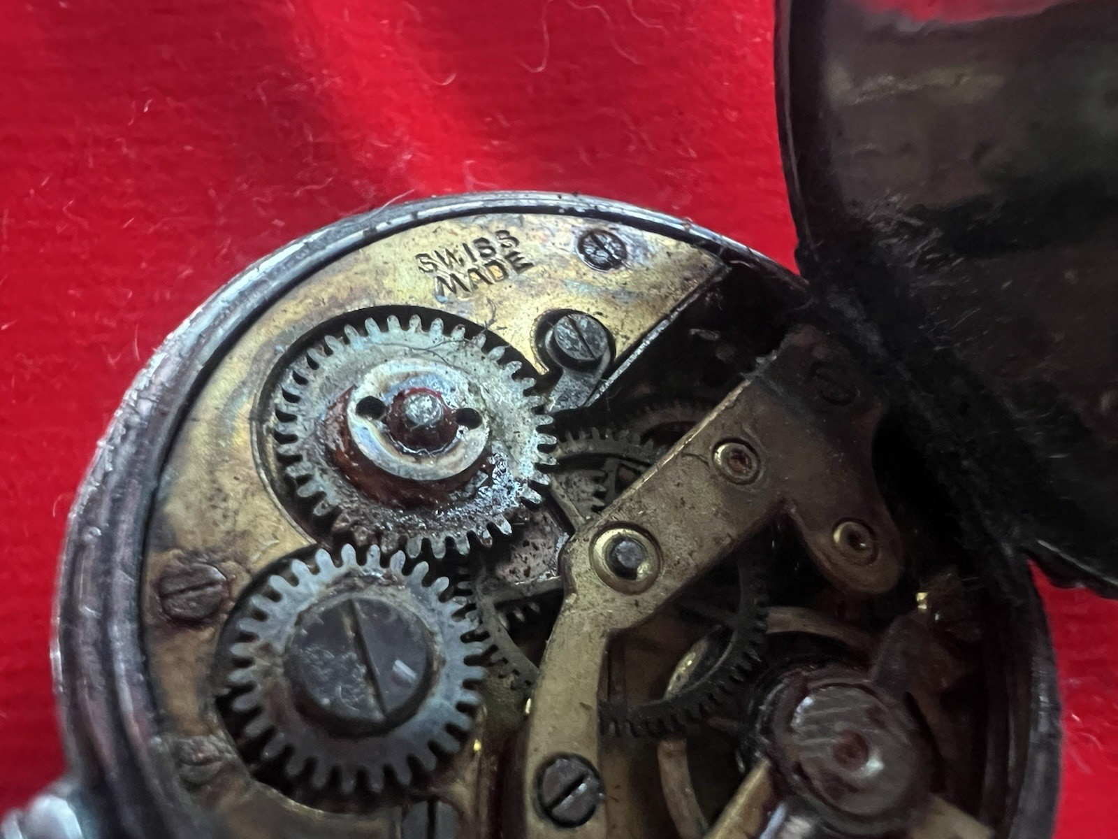 🔴 Orologio tasca ARGENTO 800 donna da revisionare parti vintage REMONTOIR 6