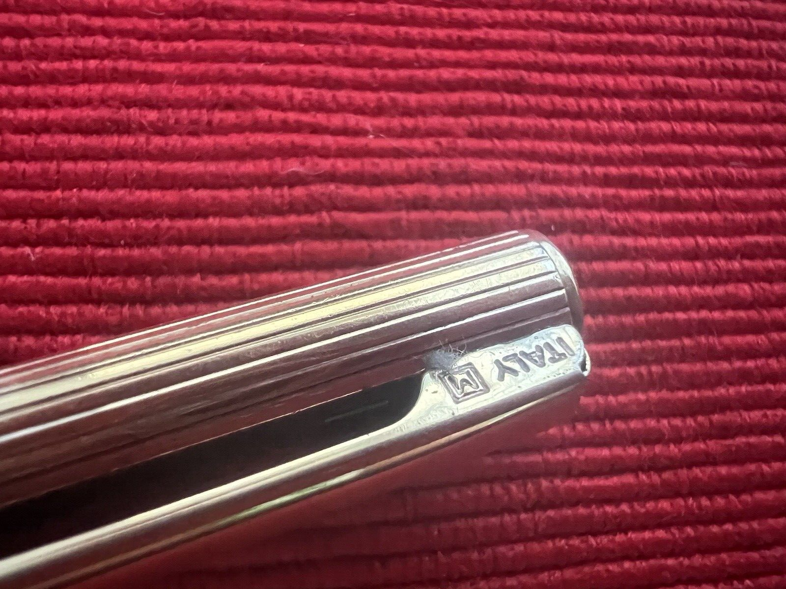 🔴 AURORA penna sfera Marco Polo ARGENTO 925 dorato smalti marroni 9