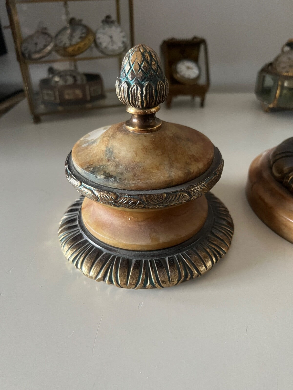 Amphore Albâtre Original Pot Lumière Luxe Poids 8 KG Grande Qualité Vintage