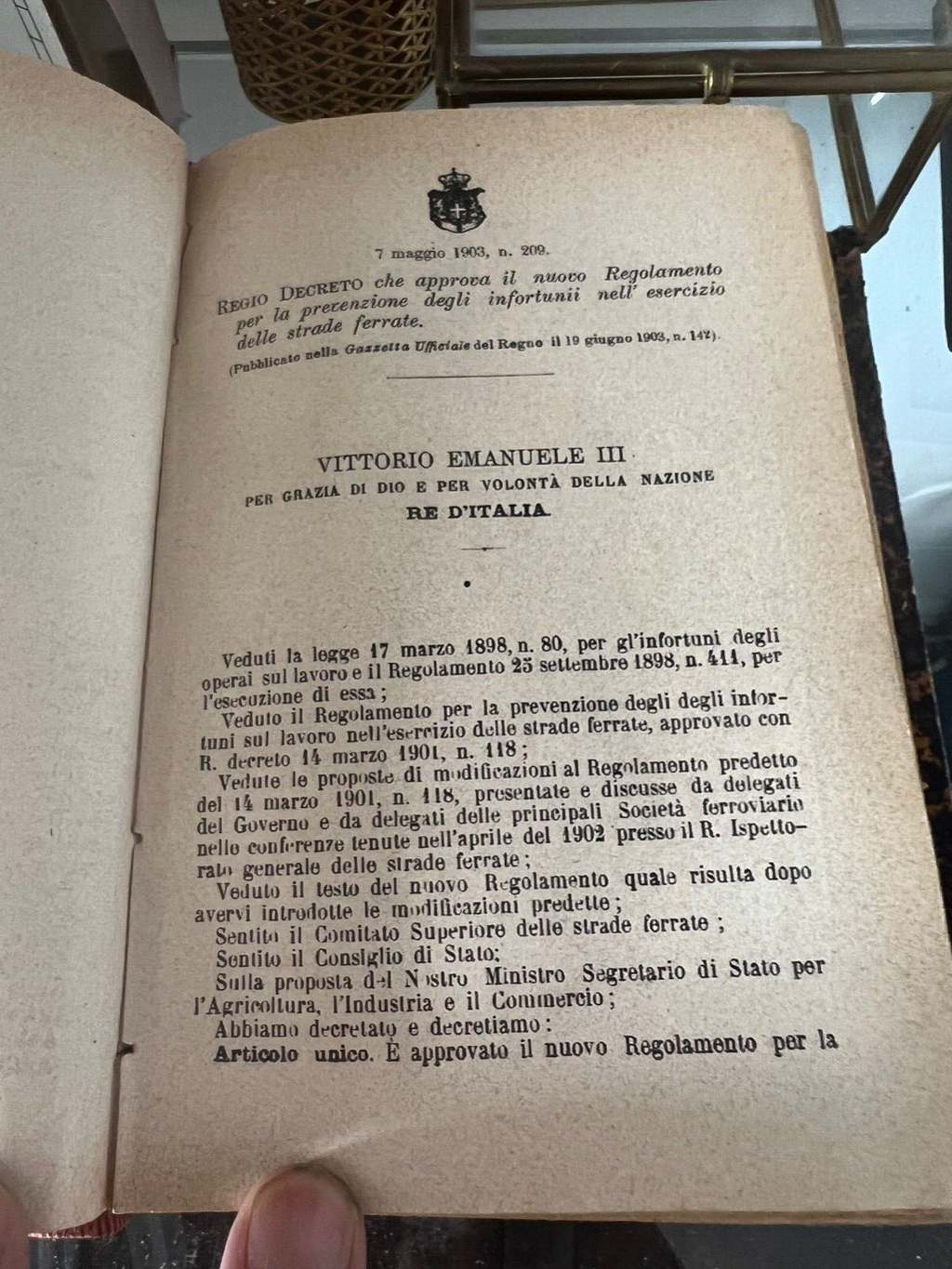 Housse Regno Italie Lire Et Règlement Le Réforme Napoli Du 1897 Ancien Rare