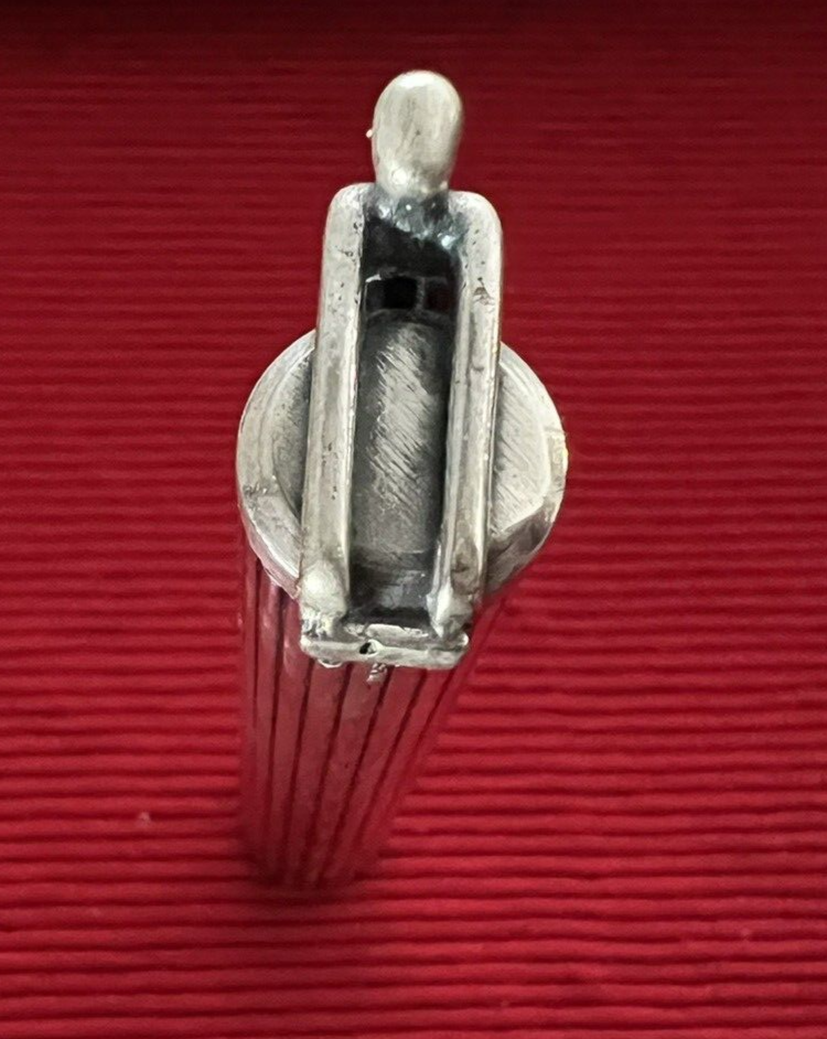 OTTAVIANI Silver Fountain Pen Solid 925 Lacquer Sculpture Body Man