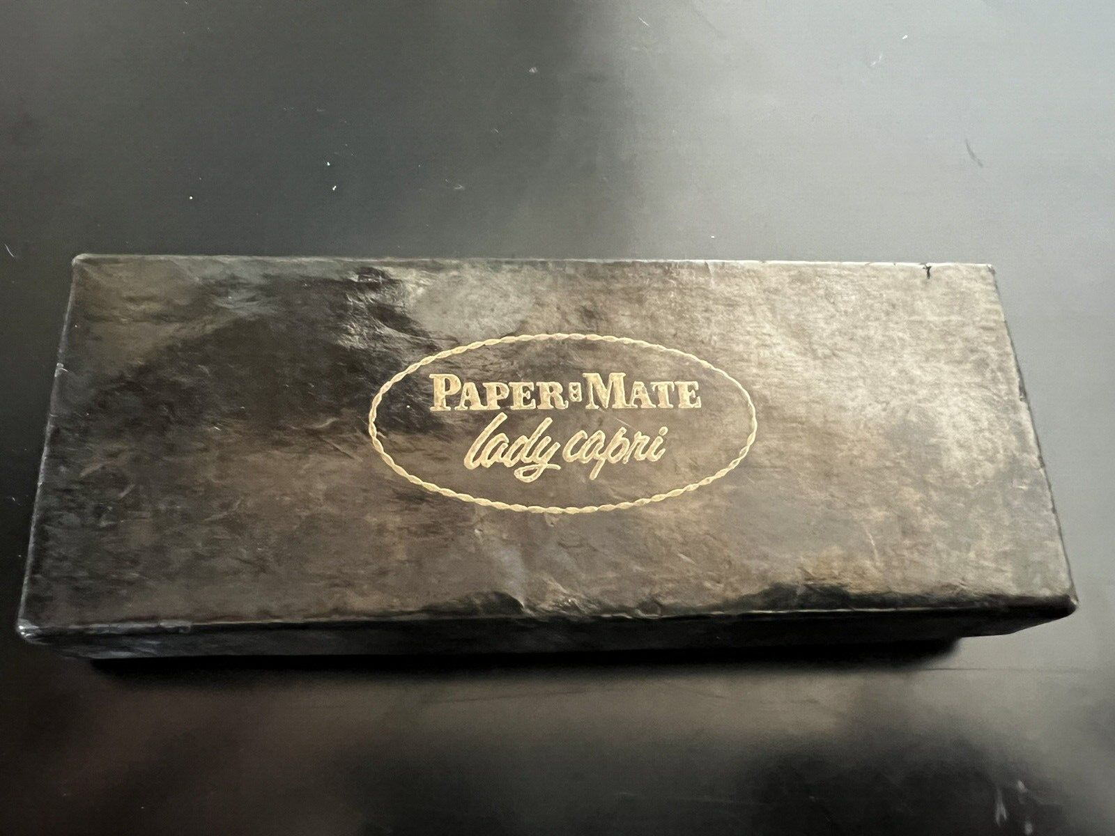🔴 PAPERMATE penna sfera LADY CAPRI azzurra con astuccio e garanzia vintage 1960