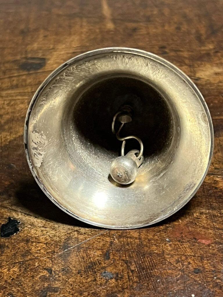 Bell Little Bell Metal Brass Bow Diameter 6 H 9 CM Vintage