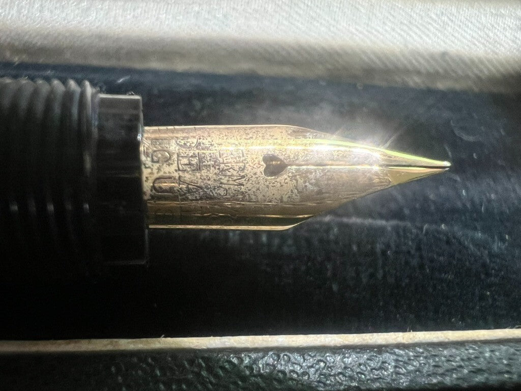 🔴 WATERMAN'S CHISELS AND STONES Einziehbarer Füllfederhalter, funktioniert, Vintage D 