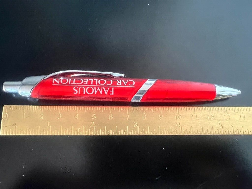 🔴 FERRARI roter Kugelschreiber – Sammlung berühmter italienischer Autos 