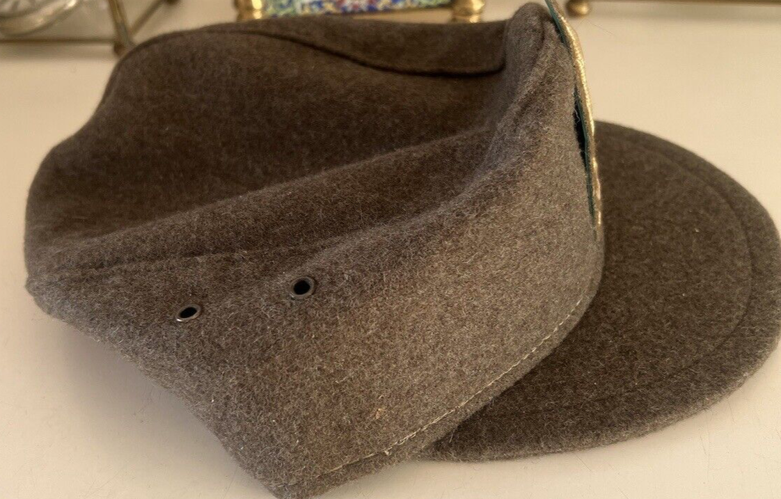 🔴 VIGILI DEL FUOCO cappello berretto felpato italiano vintage vintage