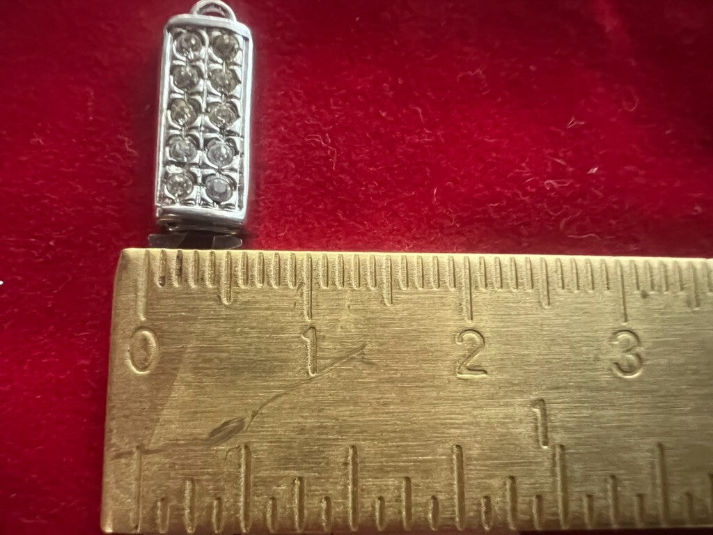 🔴 ARGENTO 925 chiusura collana gancio 1 filo con pietre dure