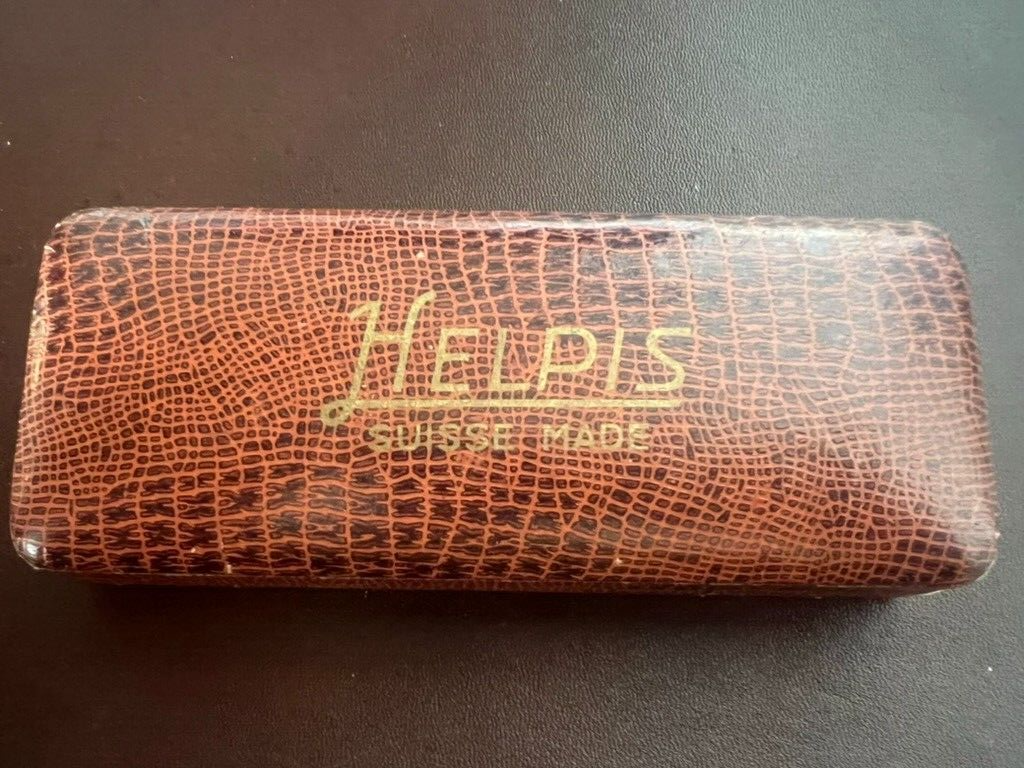 🔴 HELPIS box scatola orologio polso astuccio cofanetto effetto pelle vintage