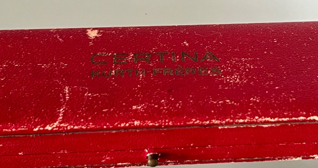 🔴 CERTINA box scatola orologio polso rossa custodia originale vintage