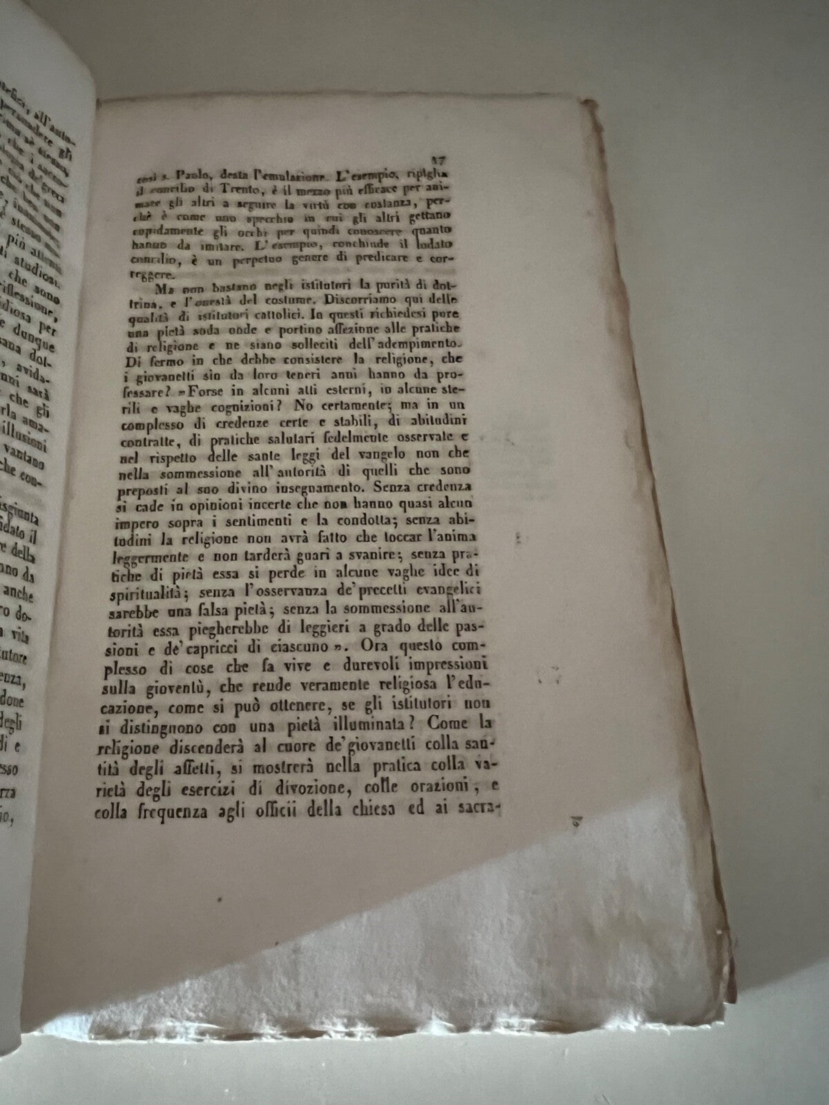 Livre Oraisons Sacre Et Thèses Totrricelli Carte Parchemin Antique 1738 