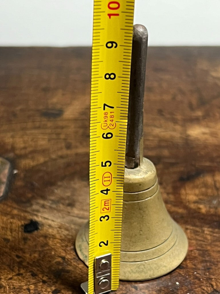 Sonnette Cloche Métal Laiton Diamètre 4,4 Hauteur 9 Vintage