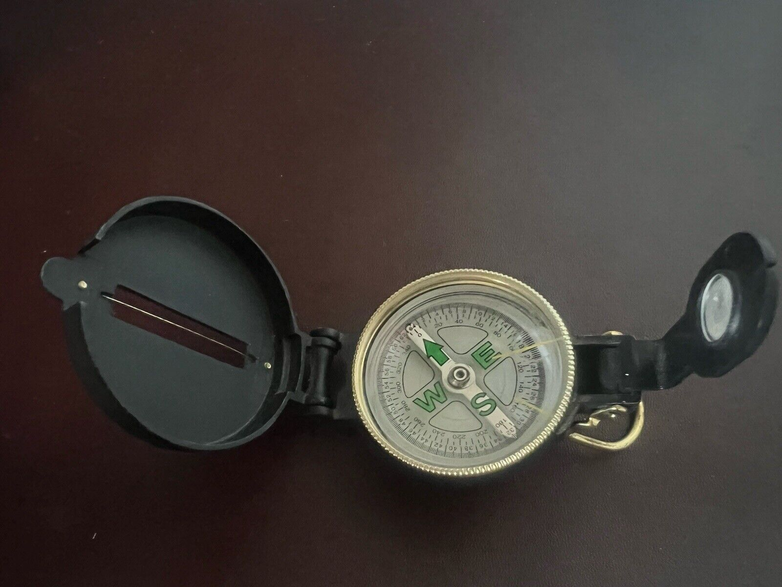 🔴 Bussola ENGINEER Directional compass di metallo nero funziona