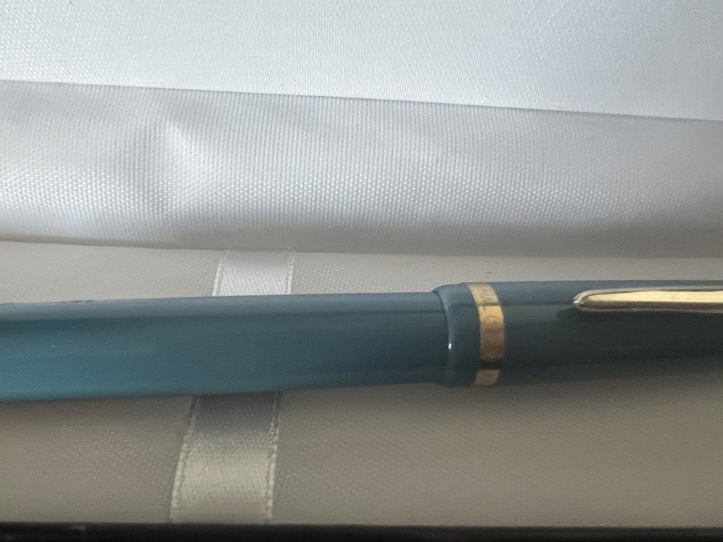 Original Bohler Pen Fountain Pen Light Blue A Piston Marking Vintage 1950