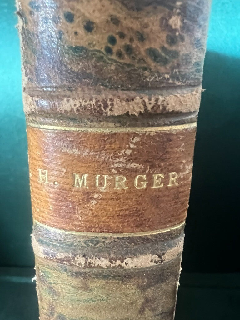 Livre Boheme Szenen aus dem Leben von D'Henry Murger en Français Antique 1859 